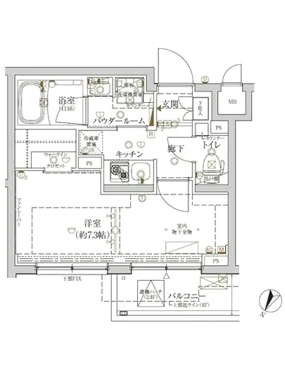 クレイシア新宿ノース 402