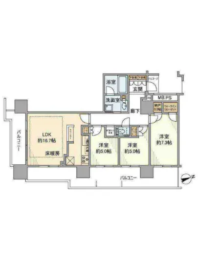 プラウドタワー東雲キャナルコート 1304