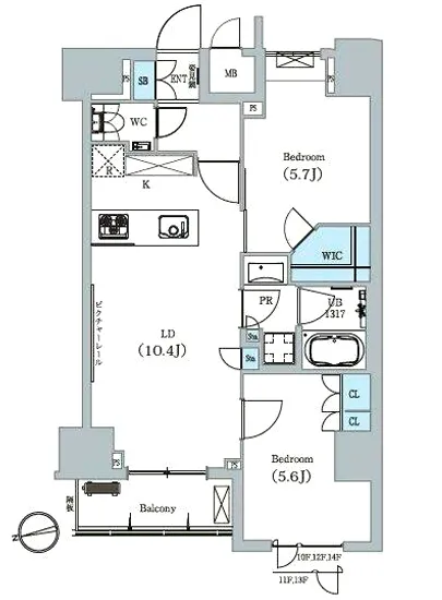 ディームス蔵前 1102