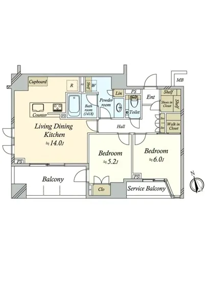 パークナード代官山 7F