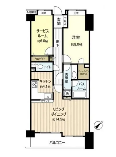 ライオンズマンション乃木坂 6F