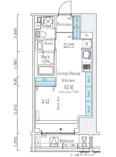インプレストレジデンス上野ジ・アーキテクト 1403