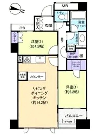 パークホームズ三軒茶屋アーバンレジデンス 4F