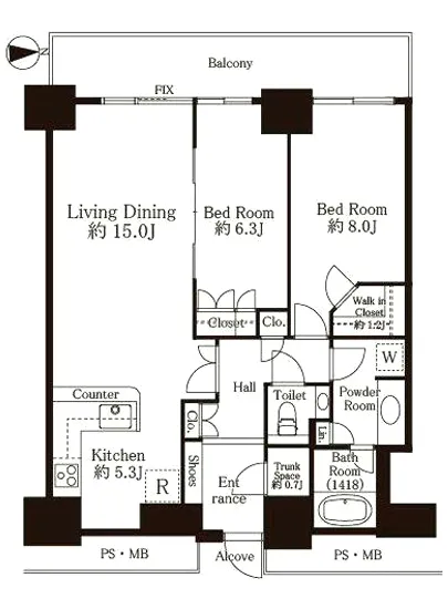 Wコンフォートタワーズウエスト 3103