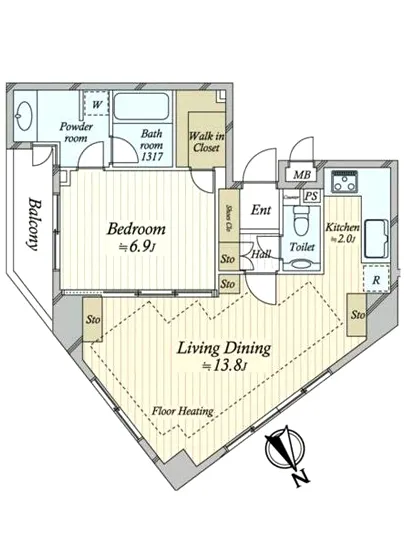 サンクタス広尾常盤松イーストコート 8F