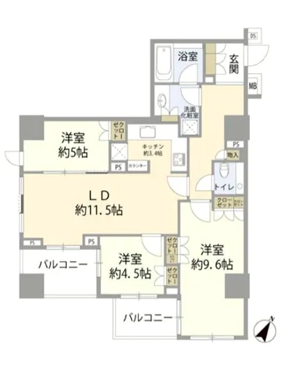 プラウド小石川 5F