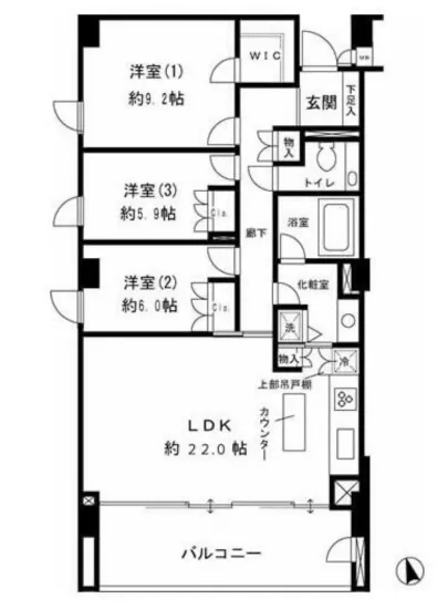 パークハウス等々力 W-303