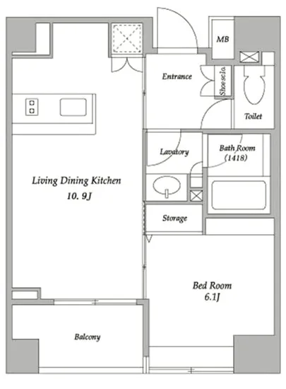 BPRレジデンス蔵前 1201
