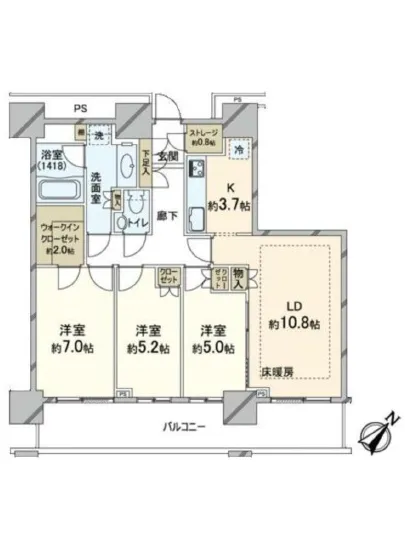 ザ・クレストタワー 17F