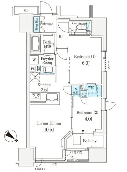 シティハウス東京八重洲通り 2F