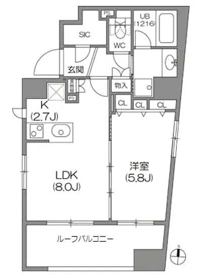 アジールコート中野坂上 806