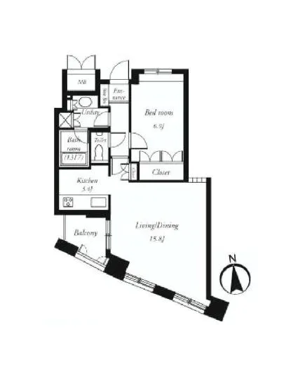 ルネパルティーレ汐留 803