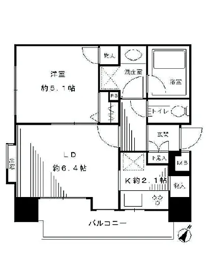 ユニーブル田町 5F