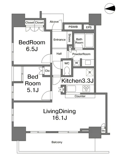 ブリリアタワー品川シーサイド 5F