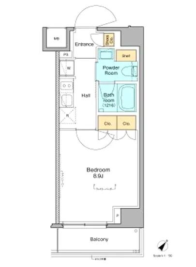プラウドフラット根津谷中 404
