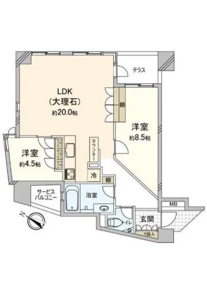 天王洲デュープレックス 1F