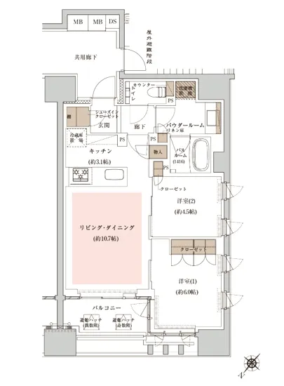 プレミスト東銀座築地エッジコート 10F