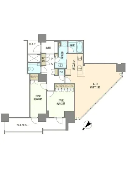 ビーコンタワーレジデンス 9F