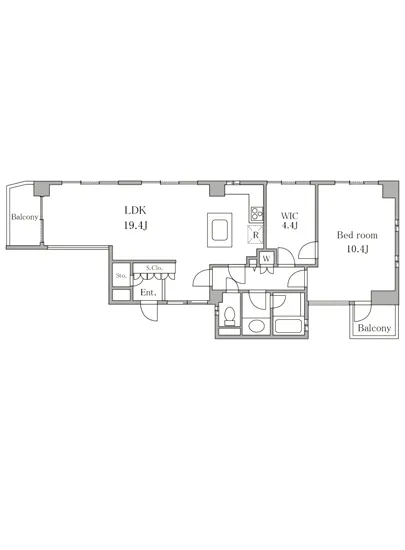 ブランヴォアージュ広尾 203