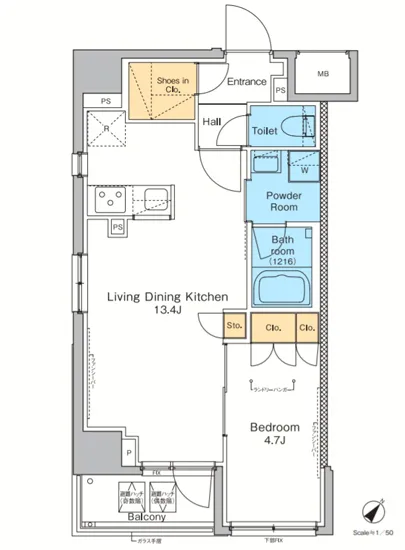 プラウドフラット根津谷中 601