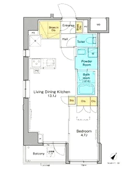 プラウドフラット根津谷中 101