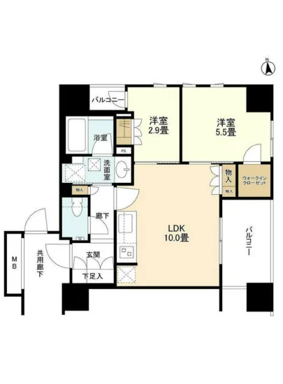 クレヴィアタワー大井町ザレジデンス 17F