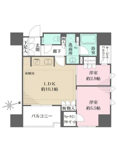 クレヴィアタワー大井町ザレジデンス 601