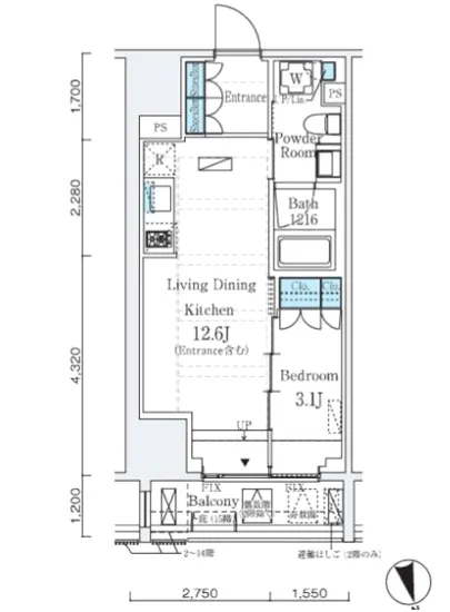 インプレストレジデンス上野ジ・アーキテクト 302