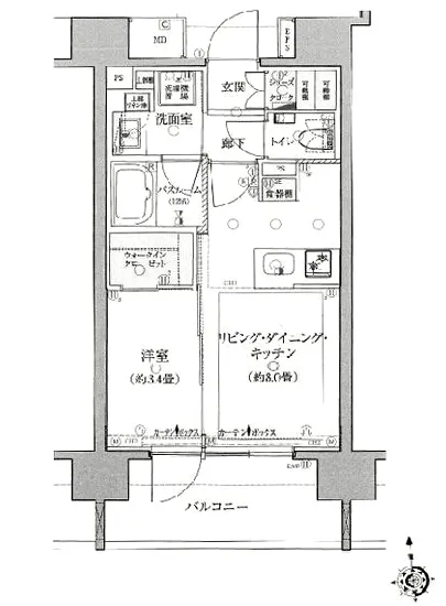 クリオラベルヴィ上野松が谷 202