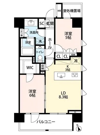 グランデバンセ御殿山ザ・レジデンス 2F