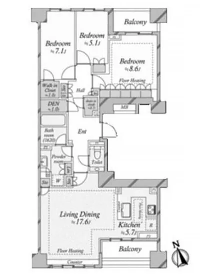 ザ・パークハウスグラン南青山高樹町 6F