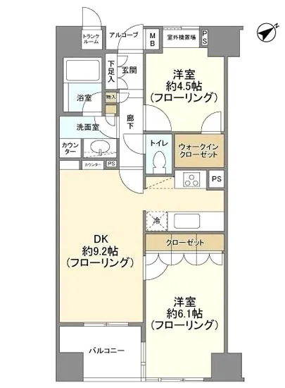 アルス勝どきコモーネ 2F