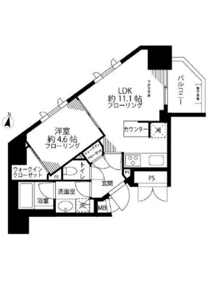 ジオ西新宿ツインレジデンス E-6F