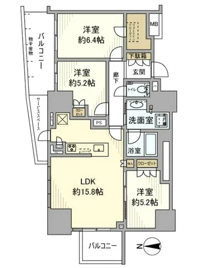 プラウドタワー木場公園 1601