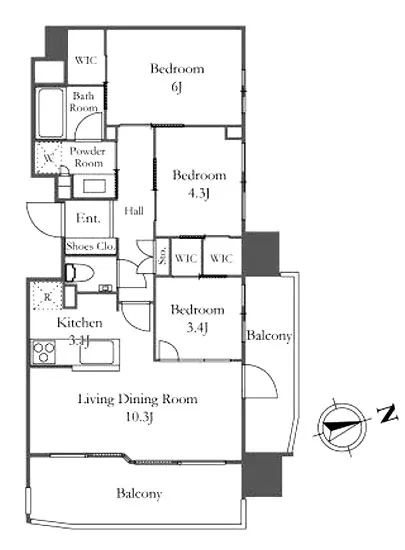 レジデンシャル品川中延グランクラス 4F