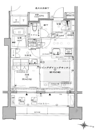 ザ・サンメゾン二番町エルド 4F