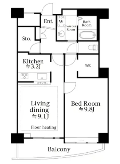 河田町ガーデン 4-304