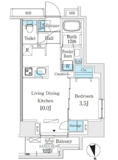 コスモグラシア浅草 1403