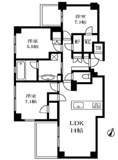 プラウド市ヶ谷南町ディアージュ 5F