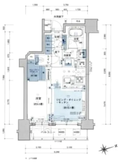 パークリュクス市谷薬王寺 10F
