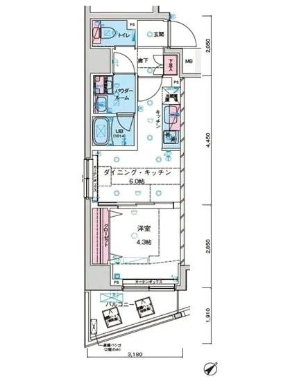 ジェノヴィア水天宮前2スカイガーデン 702