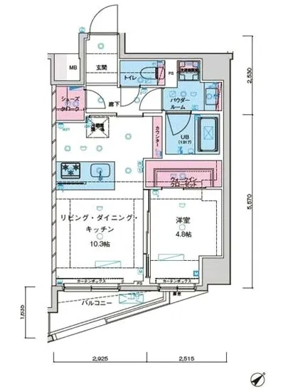 ジェノヴィア水天宮前2スカイガーデン 303