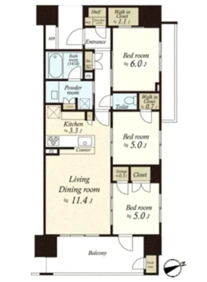 ザ・パークハウス上野プレイス 1304