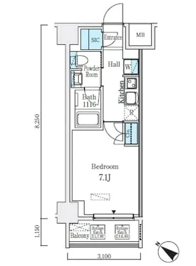 アジュールテラス日本橋浜町 903