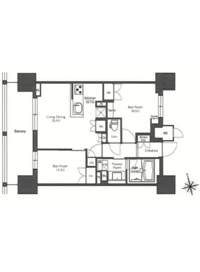 リーブルグラント西新宿 E-1102