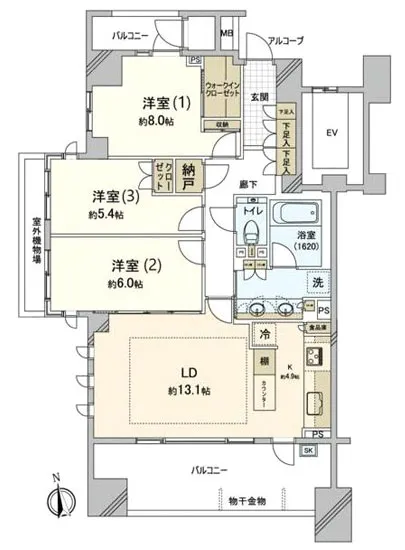 アリュールゼームス坂 2F
