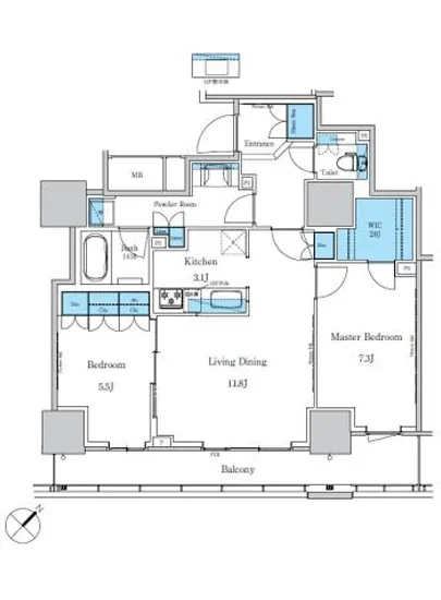 パークアクシス滝野川ラ ブリーズ 1401