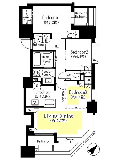 フレンシア築地 802