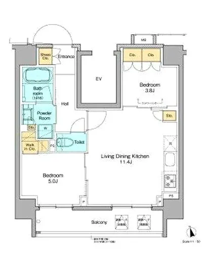 プラウドフラット上野松が谷 401