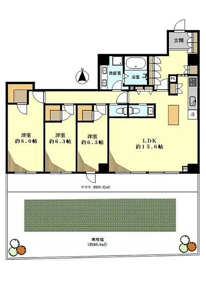 ファミールコート白金ヒルズ 1F